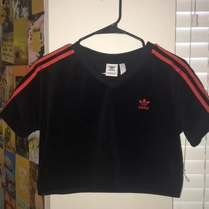 Adidas Velvet Crop top